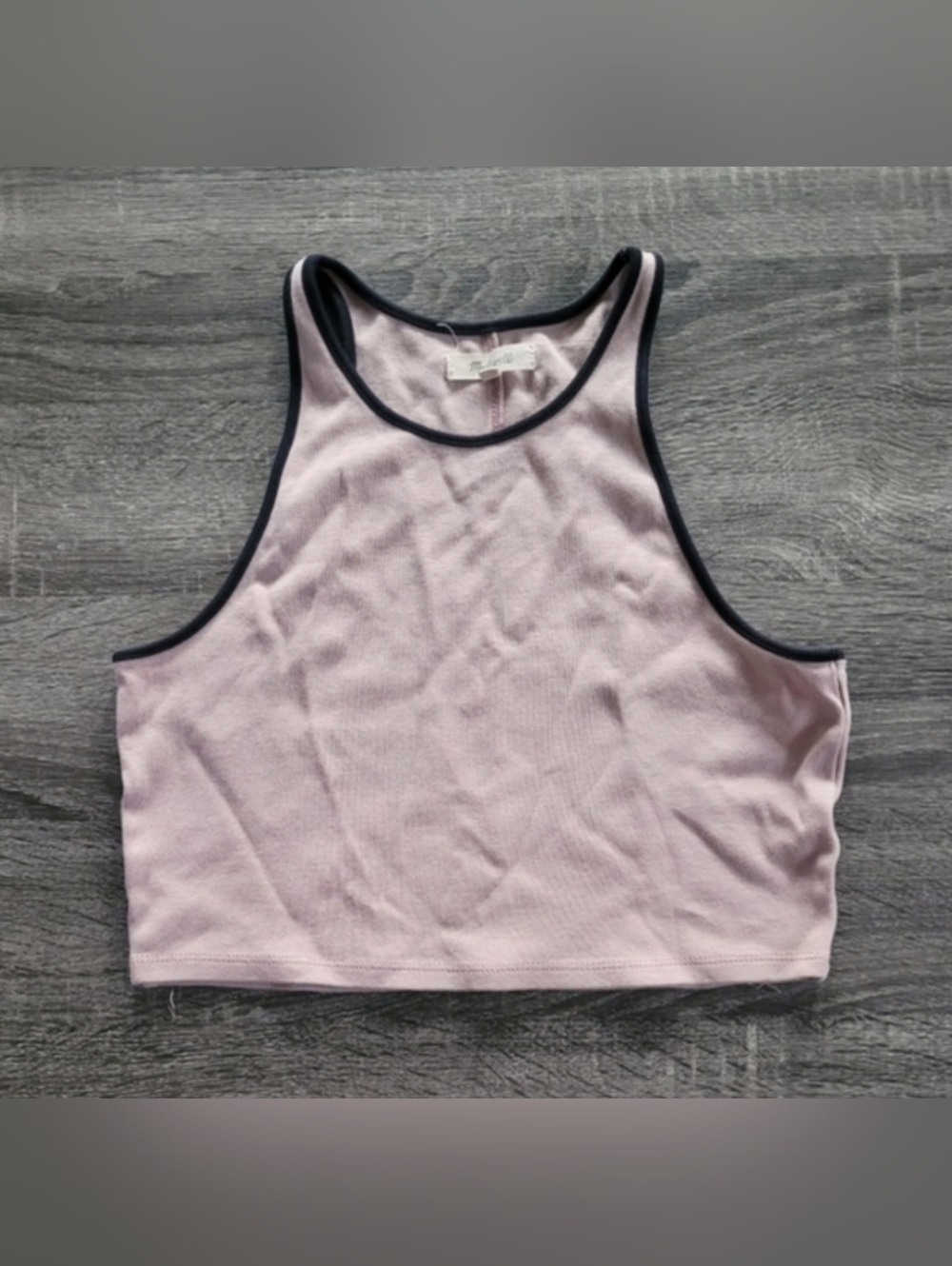 Madewell Offline Crop Tank Top In Colorblock
